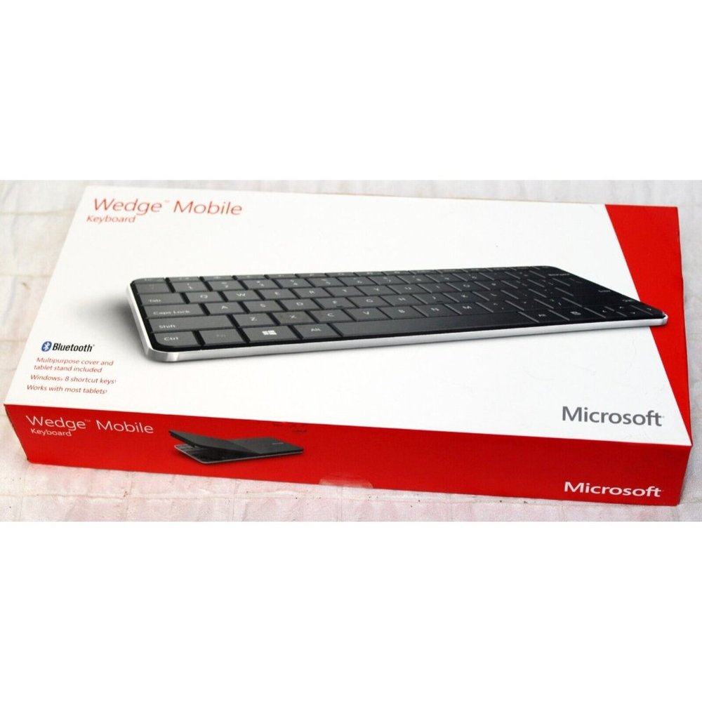 Microsoft Wedge Mobile Keyboard Bluetooth Wireless Cover Stand 1521
